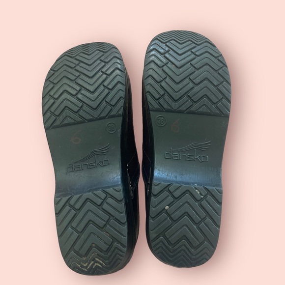 Dansko Professional Leather Maroon Burgundy Slip On Clogs 6​ - Picture 5 of 8